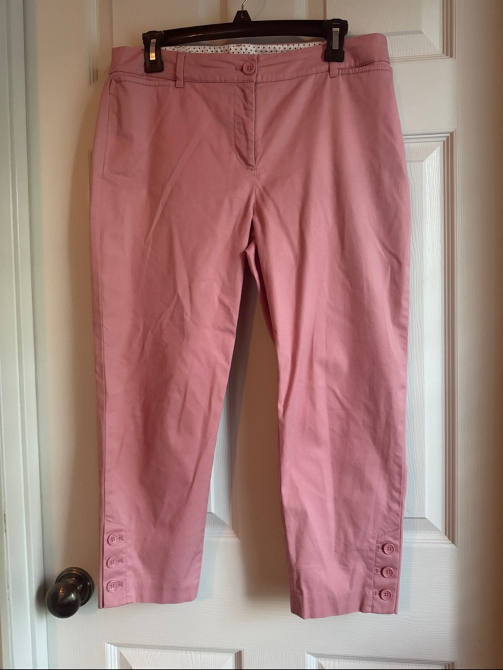 Talbots Perfect Crop Button-Hem Pants
